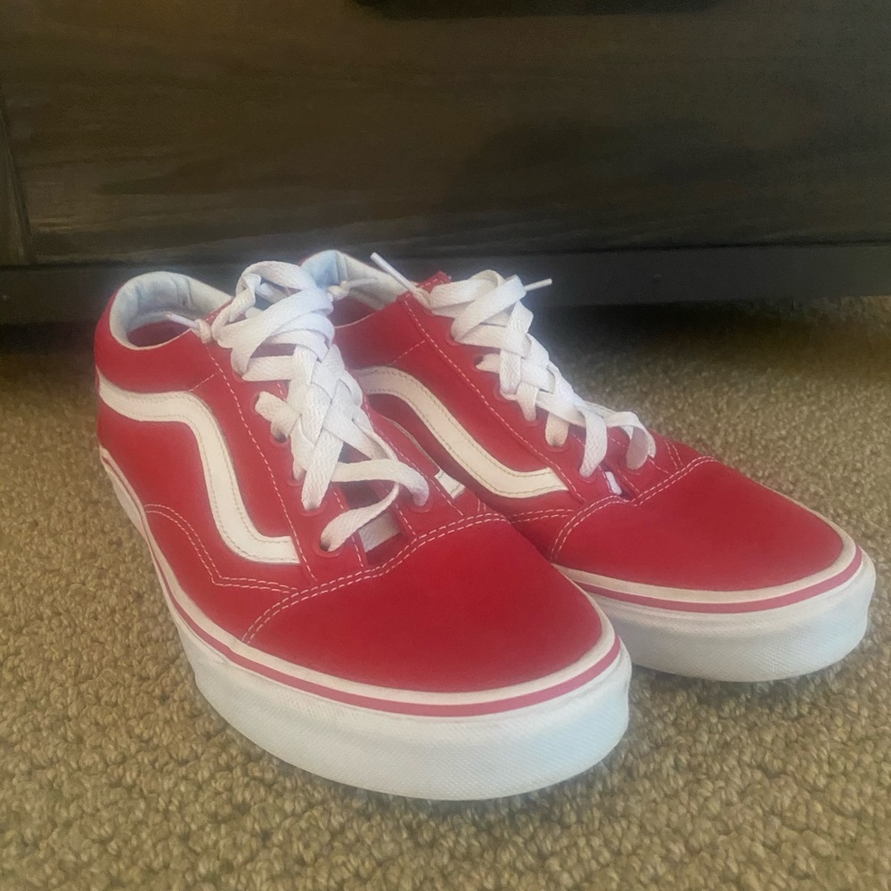 New Red Old Skool Vans